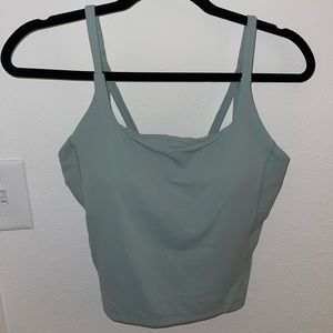 Lululemon top. Silver blue